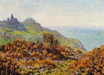 Claude Oscar Monet : Church at Varengeville and the Gorge of Les Moutiers